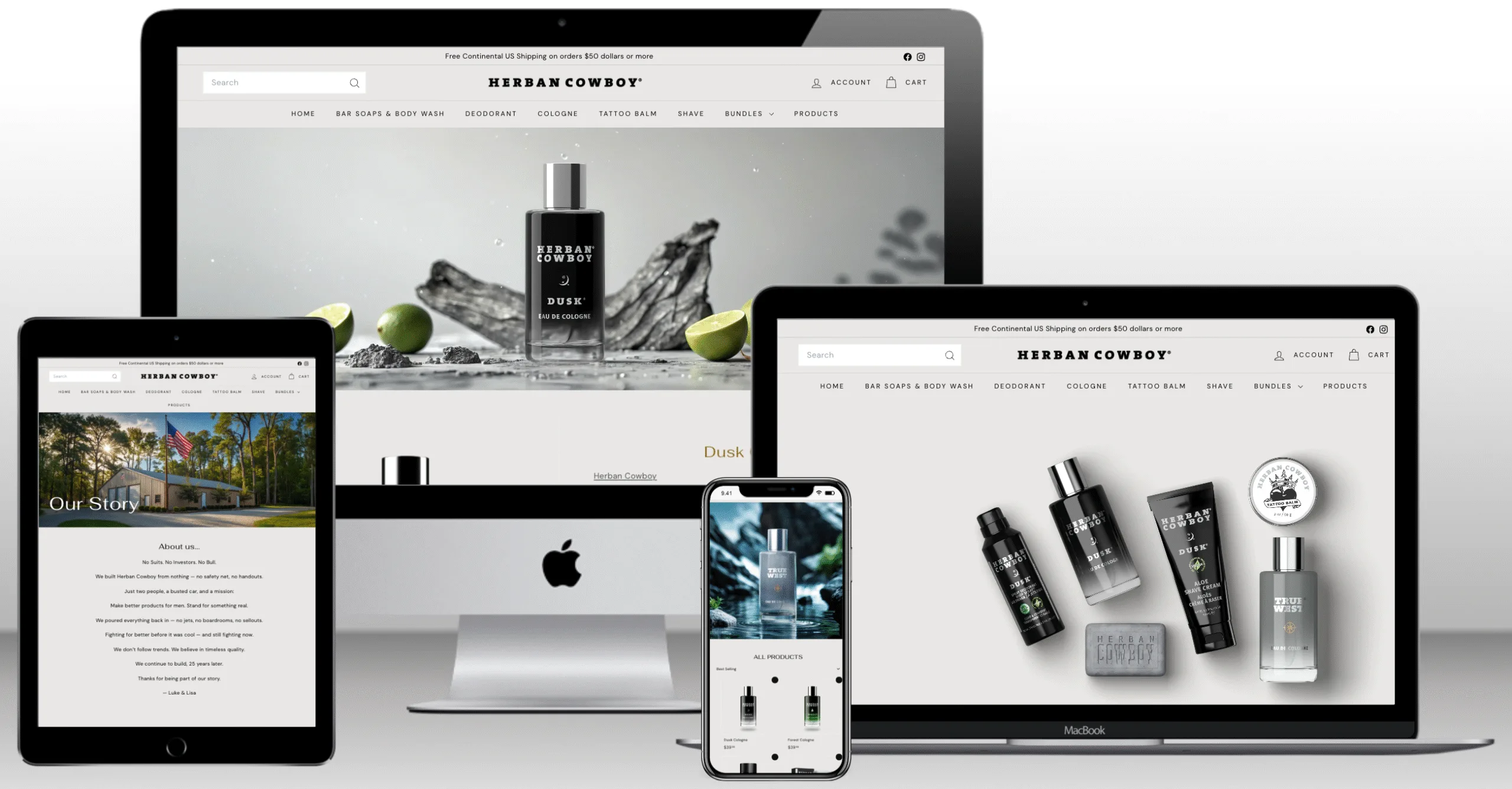Herban Cowboy Shopify website redesign 2 Shopify website redesign