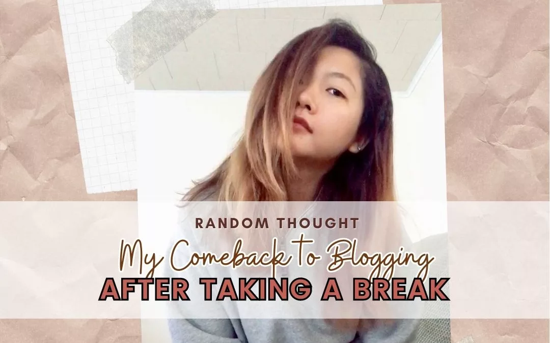 My Comeback After Taking a Blogging Break