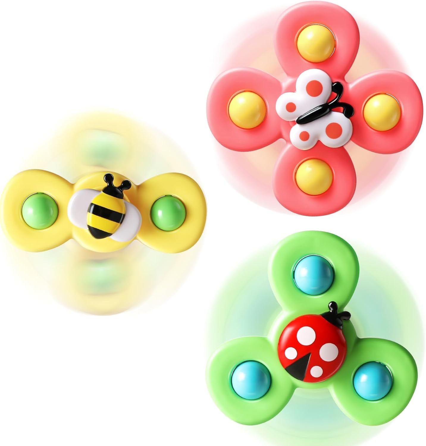 3PCS Suction Cup Spinner Toys