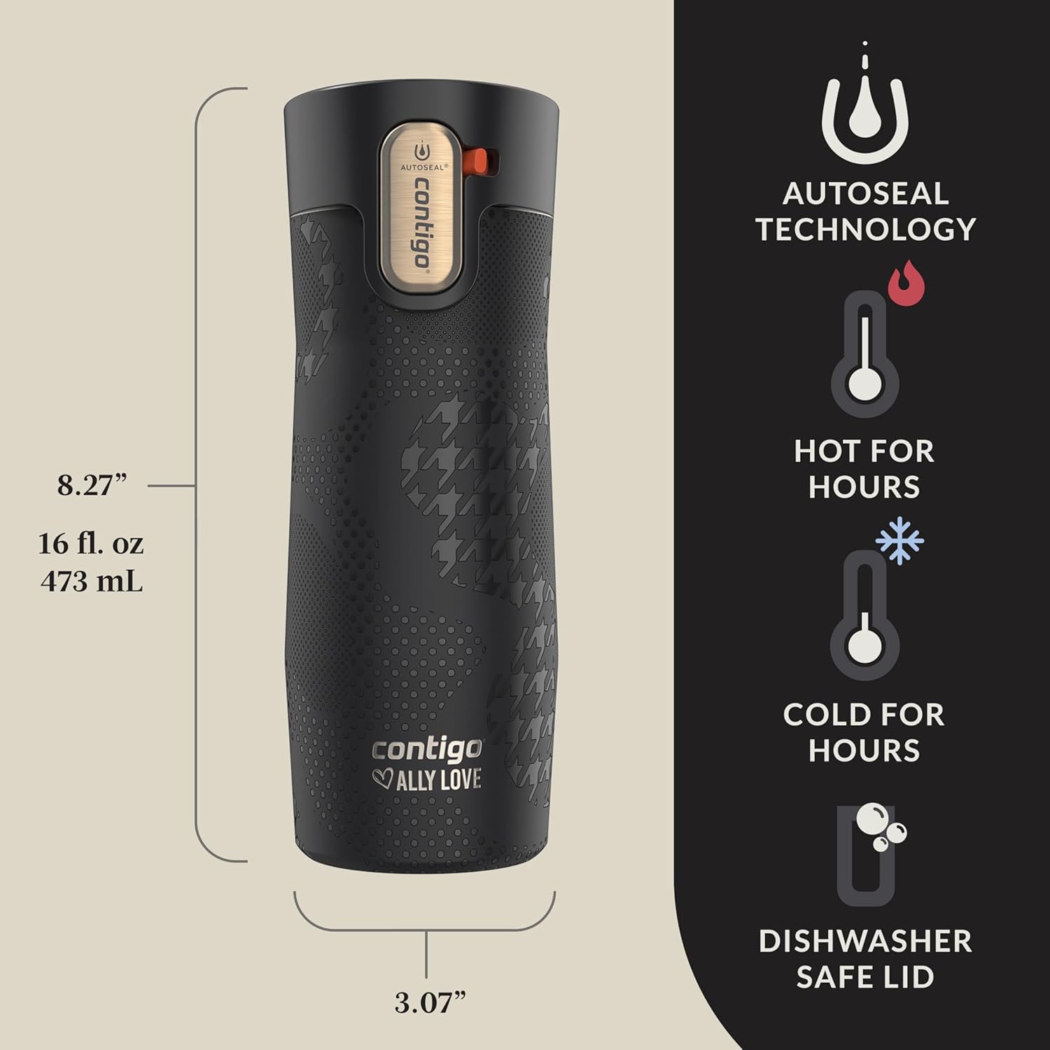 Contigo x Ally Love Stainless Steel Vacuum-Insulated Travel Mug