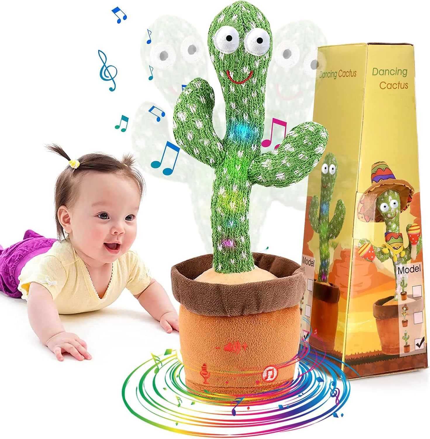 dancing cactus baby toy